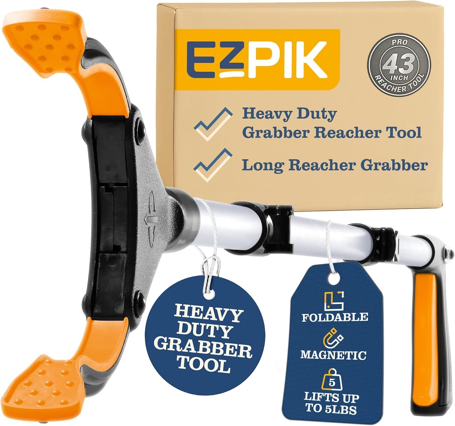 EZPIK Pro 43-Inch Foldable Grabber Reacher Tool: A Practical Guide to Features, Uses, and Everyday Applications